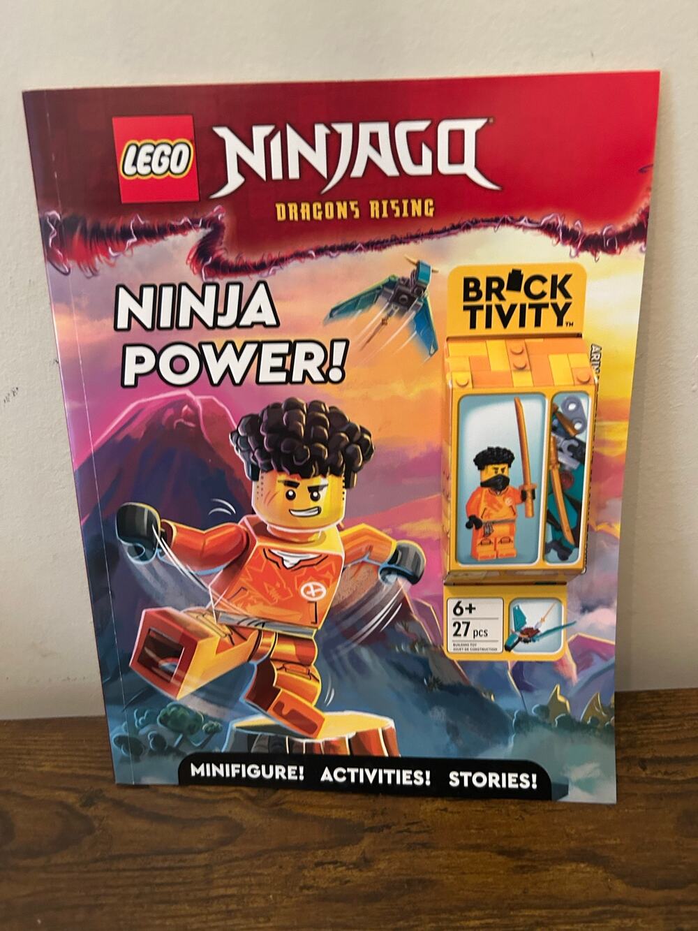 NIB LEGO Ninjago Dragons Rising Ninja Power Bricktivity Activity Book Minifigure